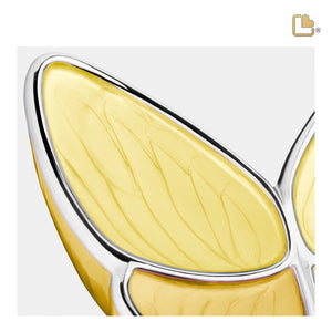 Adult Wings of Hope Butterfly Pearl Yellow Cremation Urn