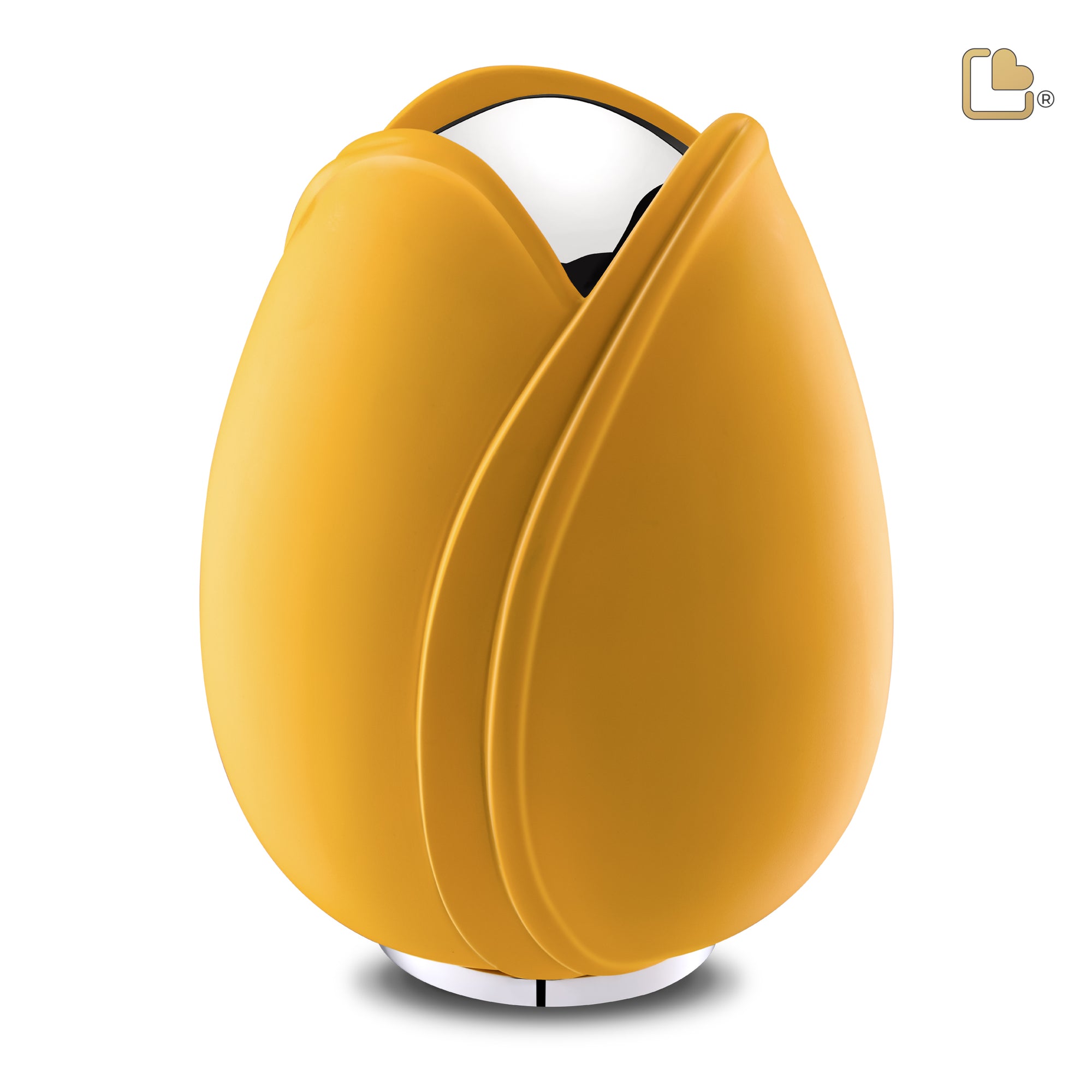 Tulipª Standard Adult Urn Yellow & Polished Silver