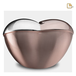 HeartFelt Standard Adult Urn Brushed Rose Gold With Crystal