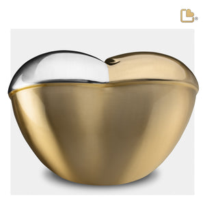 HeartFelt™ Standard Adult Urn Brushed Gold With Crystal