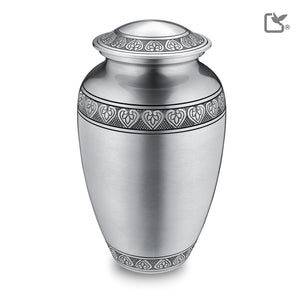 Adult Classic Pewter Cremation Urn - COMFORT by LoveUrns