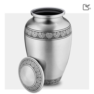 Adult Classic Pewter Cremation Urn - COMFORT™ by LoveUrns®