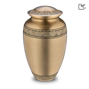 Adult Classic Gold Cremation Urn - COMFORT by LoveUrns