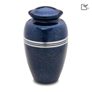 Adult Speckled Indigo Cremation Urn