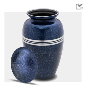 Adult Speckled Indigo Cremation Urn