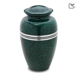 Adult Speckled Emerald Cremation Urn - COMFORT™ by LoveUrns®