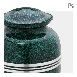 Adult Speckled Emerald Cremation Urn - COMFORT™ by LoveUrns®