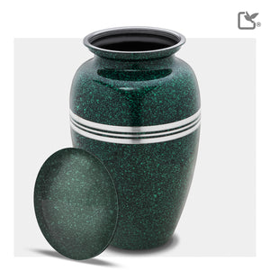 Adult Speckled Emerald Cremation Urn - COMFORT™ by LoveUrns®