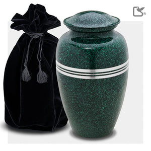 Adult Speckled Emerald Cremation Urn - COMFORT™ by LoveUrns®