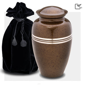 Adult Speckled Auburn Cremation Urn - COMFORT™ by LoveUrns®