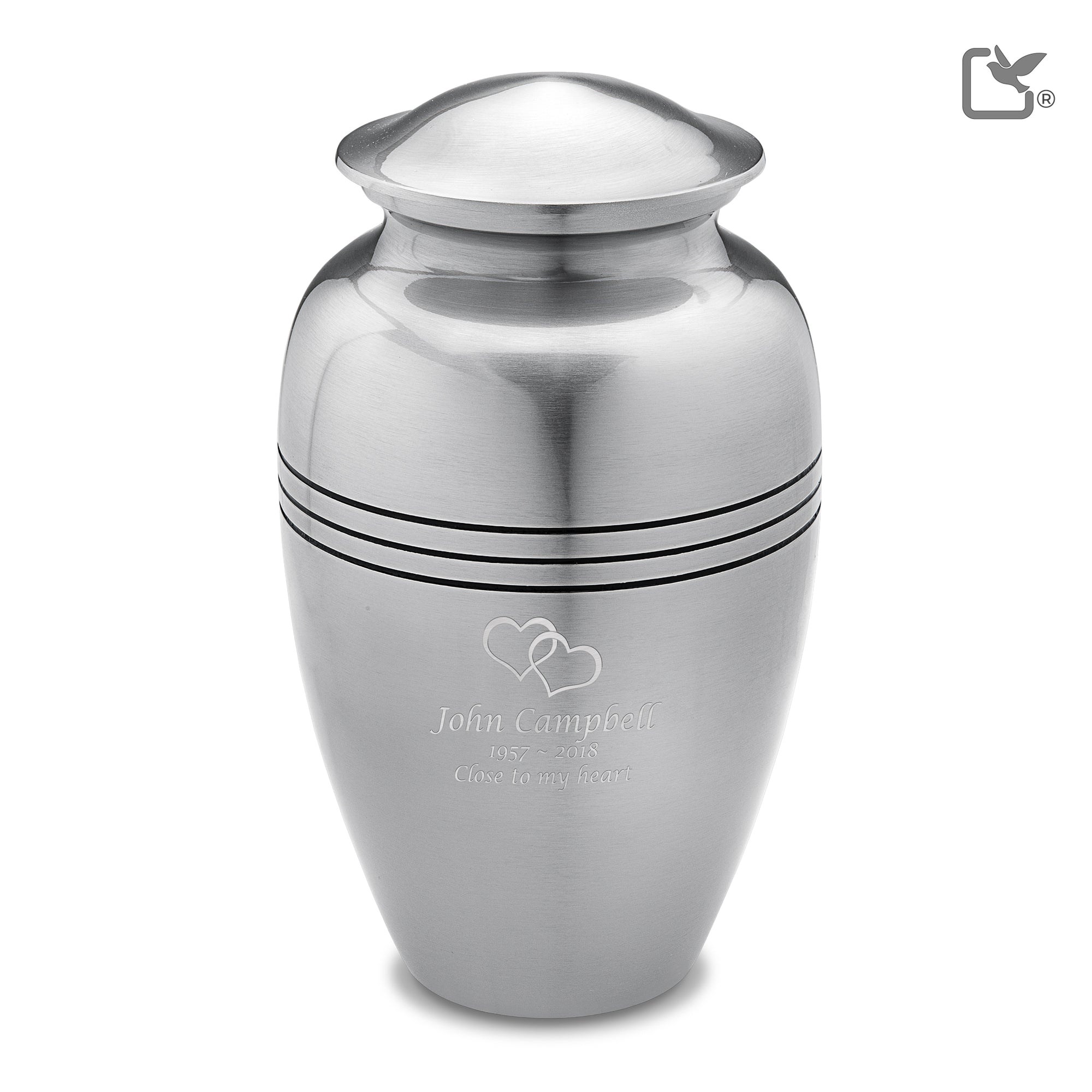 Adult Radiance Pewter Cremation Urn - COMFORT™ by LoveUrns®