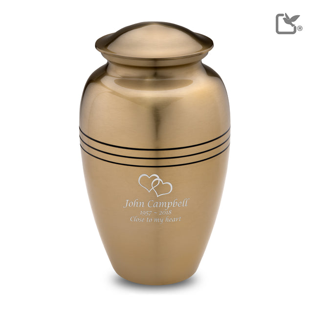 Adult Radiance Gold Cremation Urn - COMFORT™ by LoveUrns®