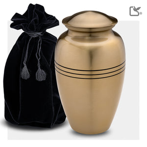 Adult Radiance Gold Cremation Urn - COMFORT™ by LoveUrns®