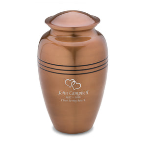 Adult Radiance Copper Cremation Urn - COMFORT™ by LoveUrns®