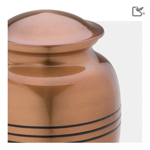 Adult Radiance Copper Cremation Urn - COMFORT™ by LoveUrns®