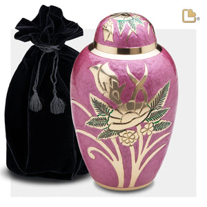 Adult Lilac Rose Cremation Urn