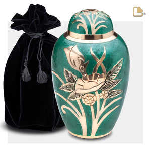 Adult Emerald Rose Cremation Urn