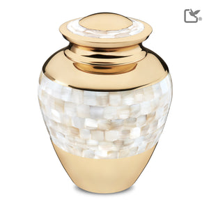 Adult Mother of Pearl Cremation Urn - COMFORT™ by LoveUrns®