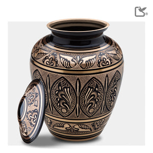 Adult Black & Gold Cremation Urn - COMFORT™ by LoveUrns®