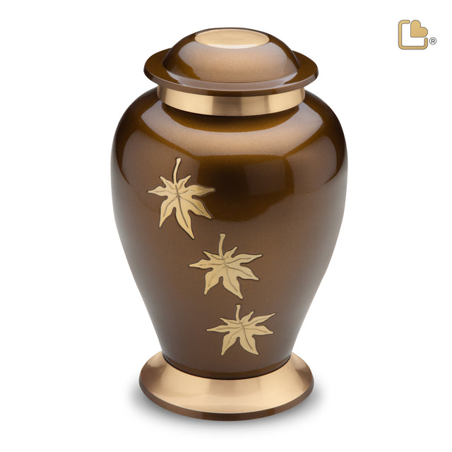 Adult Falling Leaves Cremation Urn