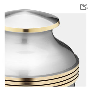 Adult Elegant Pewter Cremation Urn - COMFORT™ by LoveUrns®