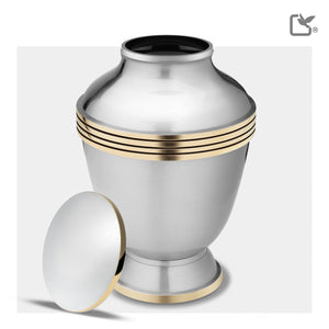 Adult Elegant Pewter Cremation Urn - COMFORT™ by LoveUrns®