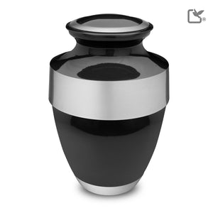 Espana Standard Adult Urn Midnight & Brushed Pewter - COMFORT™ by LoveUrns®