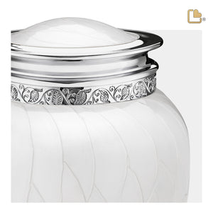 Adult Blessing Pearl Silver Cremation Urn