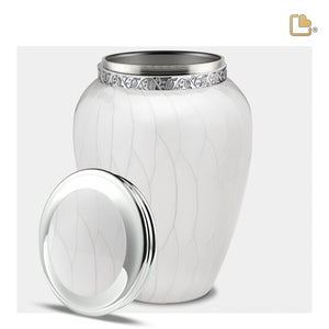 Adult Blessing Pearl Silver Cremation Urn