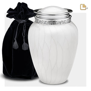 Adult Blessing Pearl Silver Cremation Urn