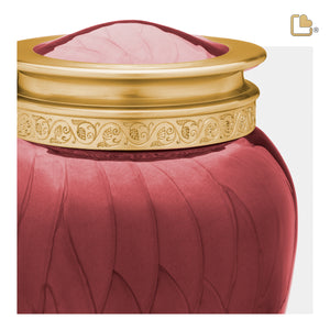 Blessing Standard Adult Urn Pearl Crimson & Brushed Gold