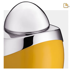 Amore Standard Adult Urn Yellow & Polished Silver