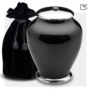 Adult Tall Simplicity Midnight Cremation Urn - COMFORT™ by LoveUrns®