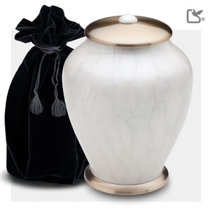 Adult Tall Simplicity Pearl Cremation Urn - COMFORT™ by LoveUrns®