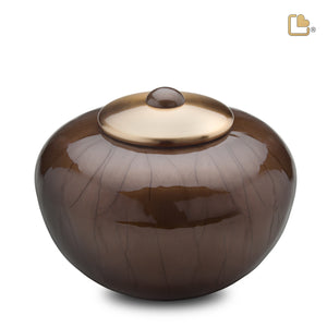 Adult Round Simplicity Bronze Cremation Urn