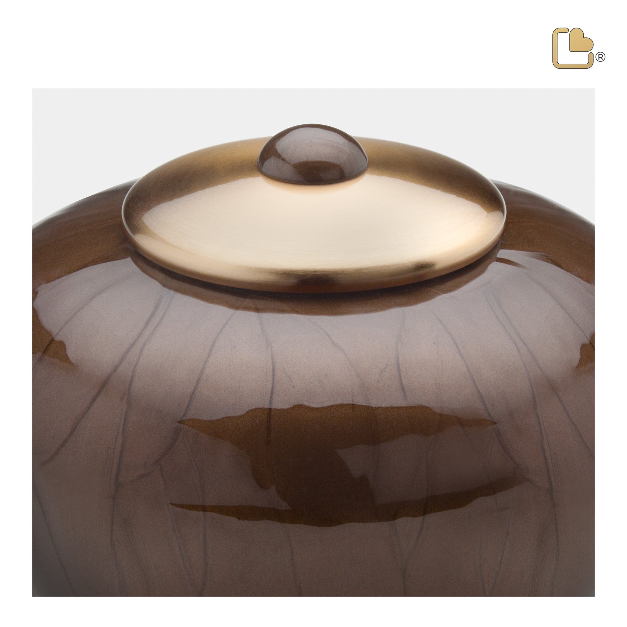 Adult Round Simplicity Bronze Cremation Urn