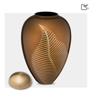 Adult Bronze Leaf Cremation Urn - COMFORT™ by LoveUrns®