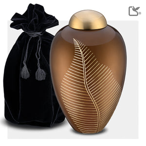 Adult Bronze Leaf Cremation Urn - COMFORT™ by LoveUrns®