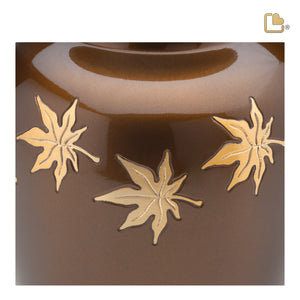 Adult Autumn Leaves Cremation Urn