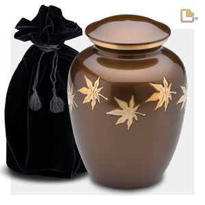 Adult Autumn Leaves Cremation Urn