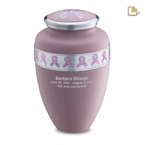 Adult Awareness Pink Cremation Urn