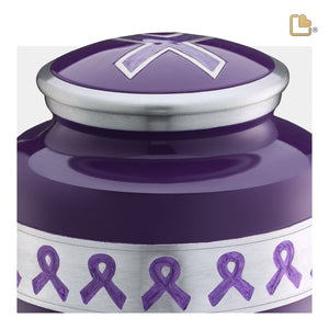 Adult Awareness Purple Cremation Urn