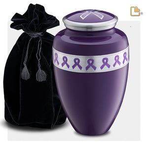 Adult Awareness Purple Cremation Urn