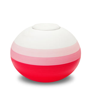 Scarlet Round Adult Urn Eco Pigment