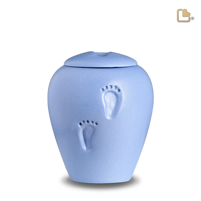 AngelBlue Baby Footprints Child Urn Eco Pigment