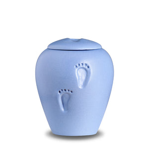 AngelBlue Baby Footprints Child Urn Eco Pigment