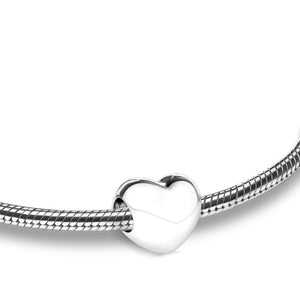 LoveHeartª Sterling Silver Cremation Bracelet Bead