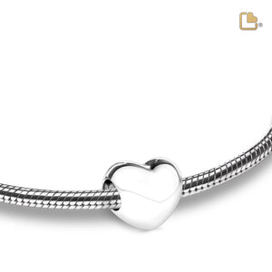 LoveHeartª Sterling Silver Cremation Bracelet Bead