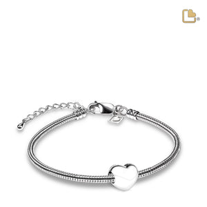 LoveHeartª Sterling Silver Cremation Bracelet Bead