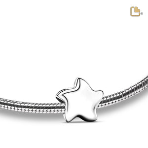 Angelic Starª Polished Sterling Silver Cremation Bracelet Bead